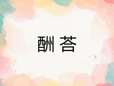 酬荅 酬荅