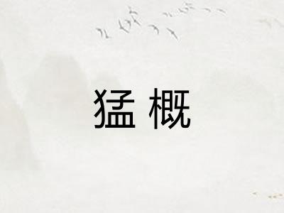 猛概 猛概