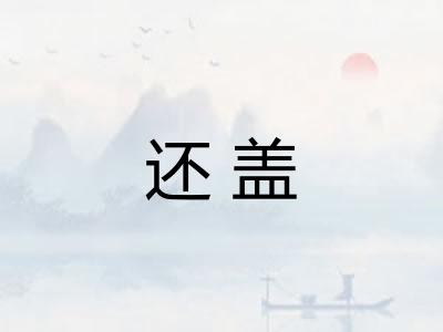 还盖 还盖