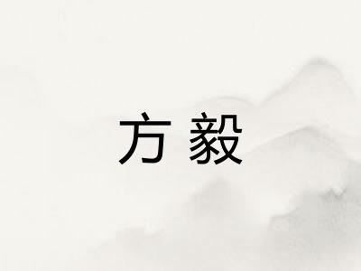 方毅 方毅
