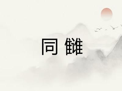 同雠 同雠