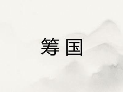 筹国 筹国