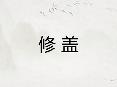 修盖 修盖