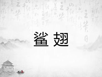 鲨翅 鲨翅