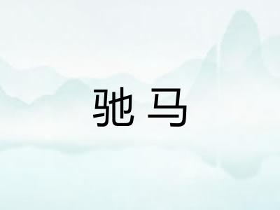 驰马 驰马