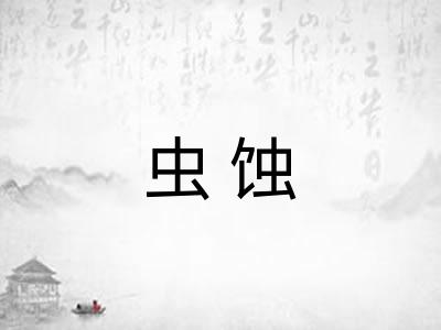 虫蚀 虫蚀