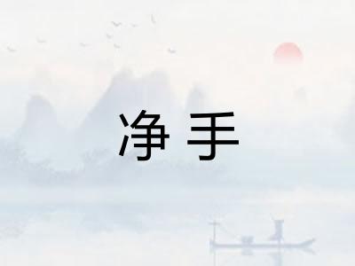 净手 净手
