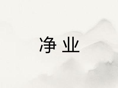 净业 净业