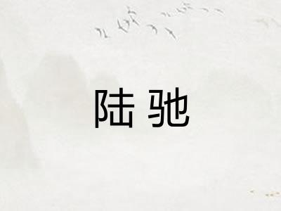 陆驰
