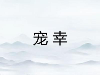宠幸 宠幸