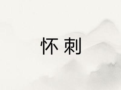 怀刺