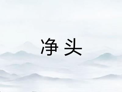 净头 净头