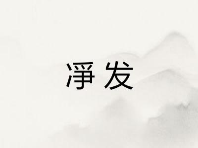 凈发 凈发