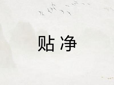 贴净 贴净