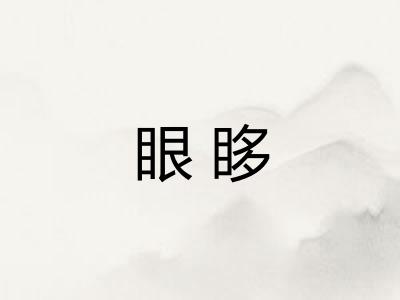 眼眵 眼眵