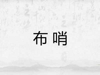 布哨 布哨