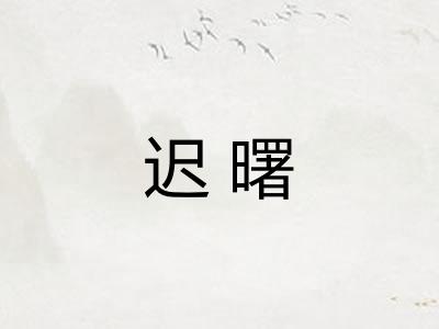 迟曙 迟曙