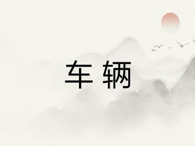车辆 车辆