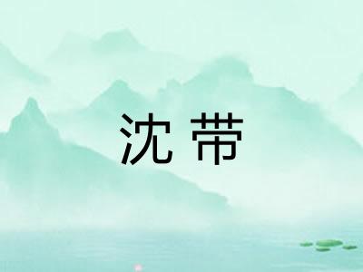 沈带 沈带