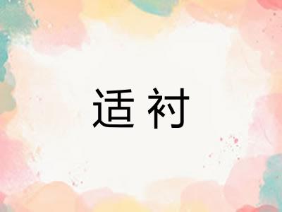 适衬 适衬
