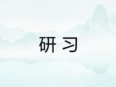 研习