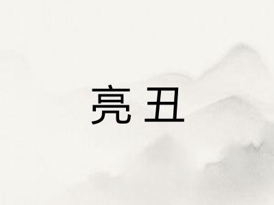 亮丑 亮丑