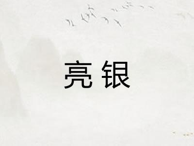 亮银 亮银