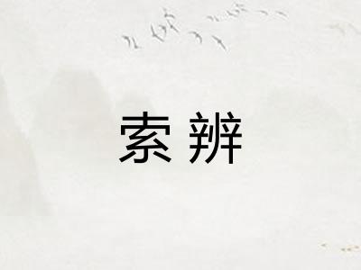 索辨