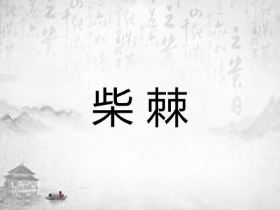 柴棘 柴棘