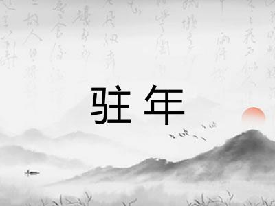 驻年 驻年