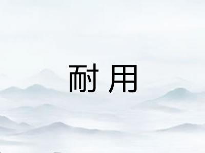 耐用 耐用