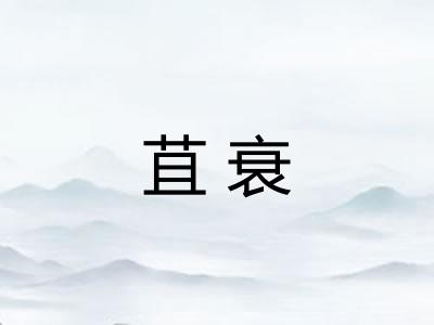 苴衰