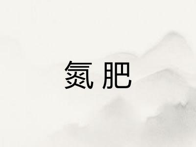 氮肥 氮肥