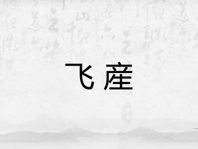 飞産 飞産