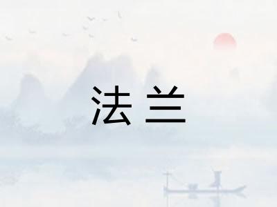 法兰 法兰