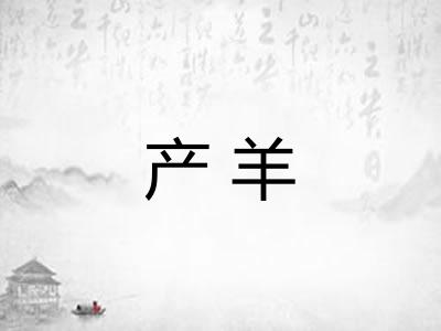 产羊 产羊