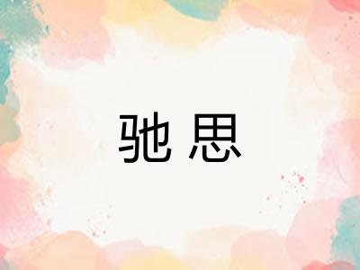 驰思 驰思