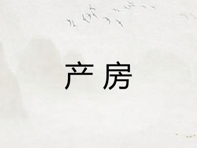 产房 产房