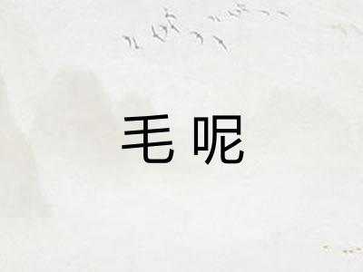 毛呢 毛呢