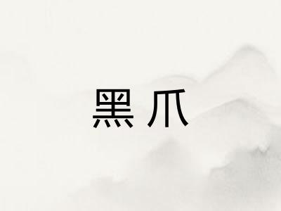 黑爪