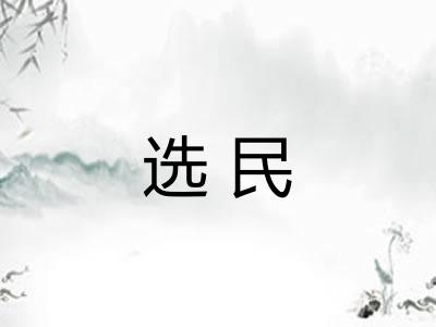选民