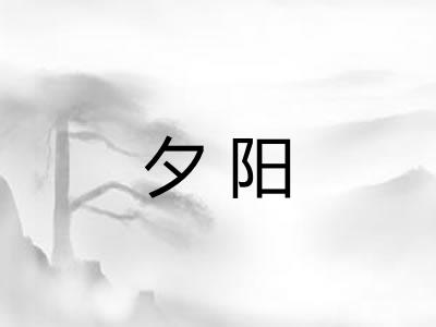 夕阳 夕阳