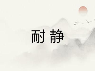 耐静 耐静