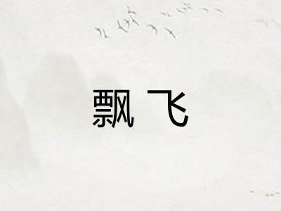 飘飞