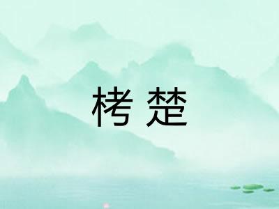 栲楚 栲楚