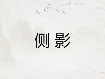 侧影 侧影