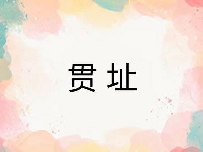 贯址 贯址