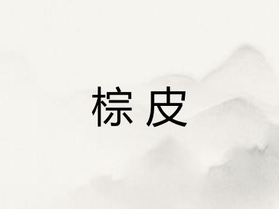 棕皮 棕皮