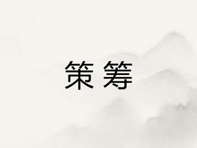 策筹 策筹