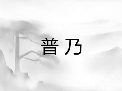 普乃
